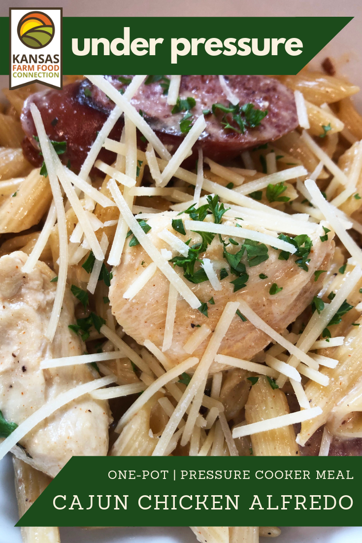 One Pot Cajun Chicken Alfredo Pasta Kansas Farm Food