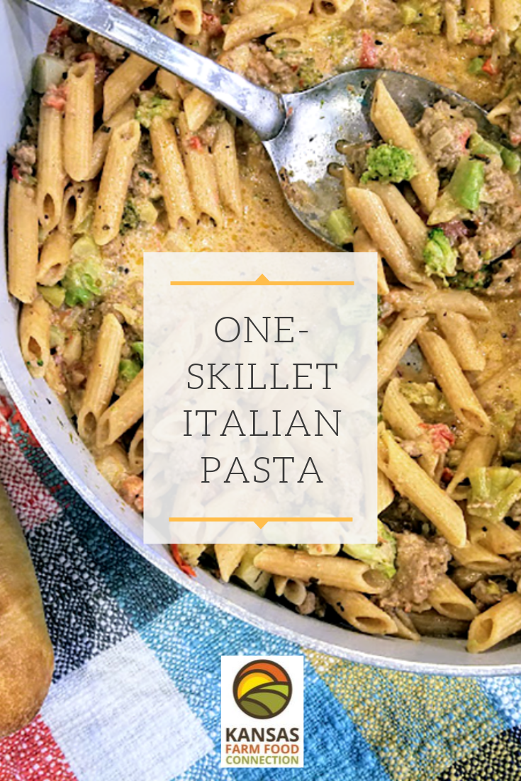 One-Skillet Italian Pasta | Kansas Farm Food