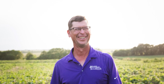 Mike Musselman Kansas soybean farmer portrait