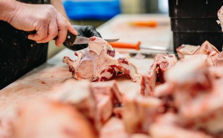 Knives used at Alta Vista Meat Co. must be well-maintained and incredibly sharp.