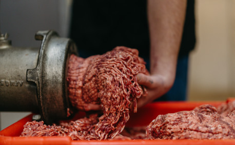 Meat not suitable for steaks and finer cuts of meat is ground.