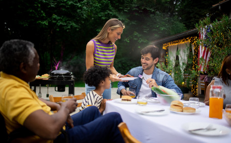 Spring dinner al fresco