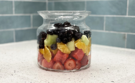 Rainbow fruit bowl horizontal