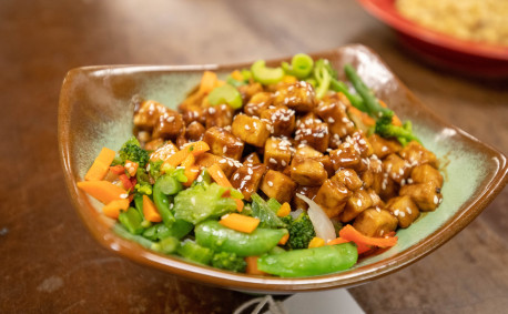 Tofu Stir Fry recipe with Ginger Sauce