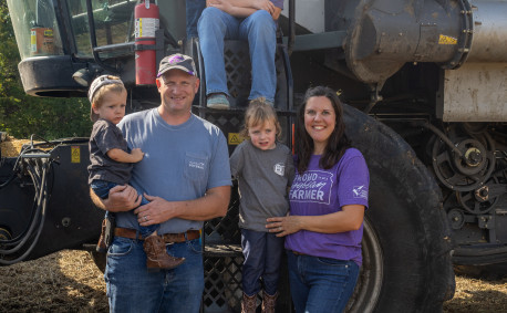 The Unruh family of County Line Farms LLC in Peabody.
