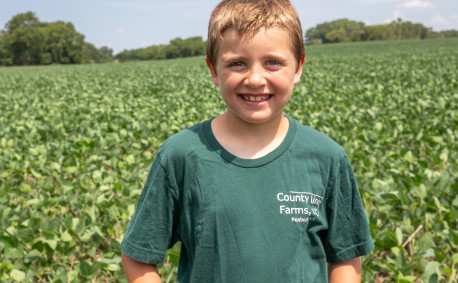 The Unruh kids enjoy life on the farm.