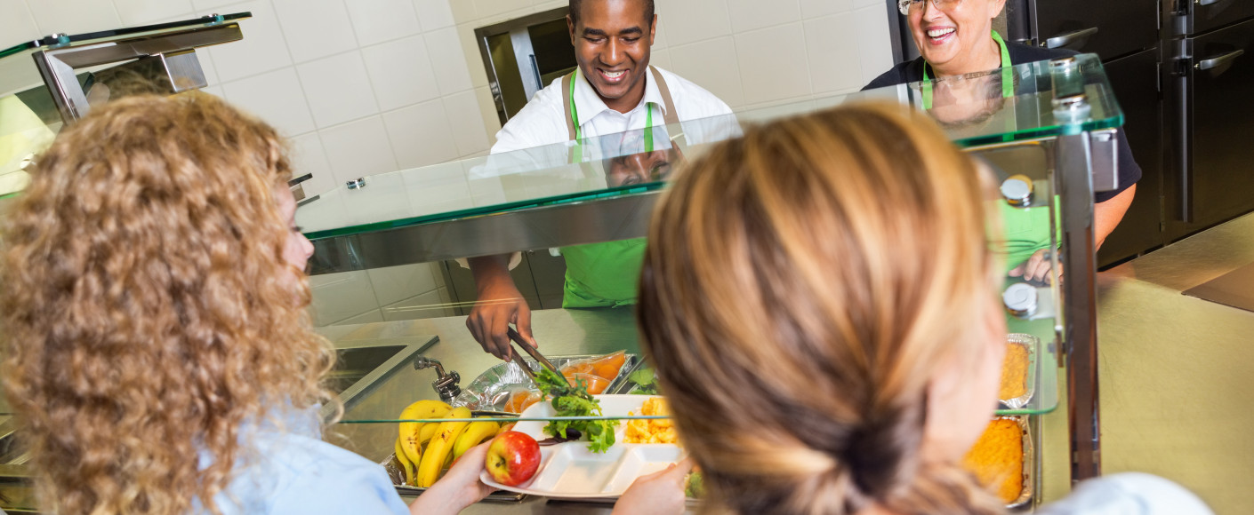 School lunch cafeteria - Farm to Plate program