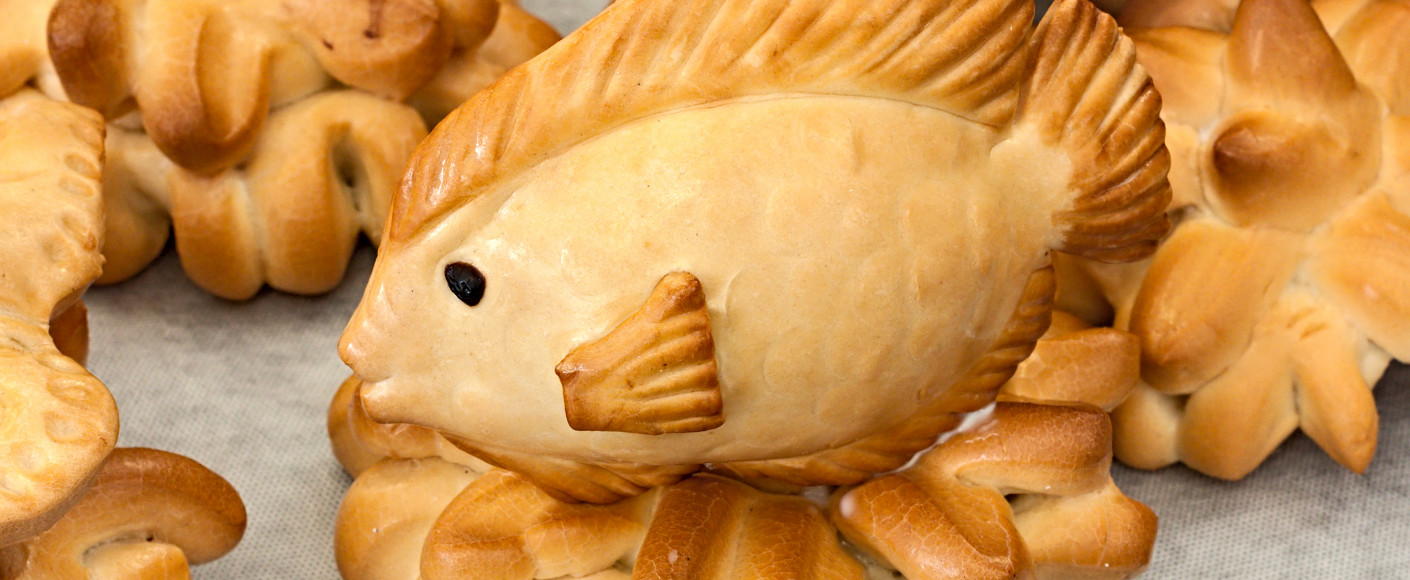 Fish made of bread dough