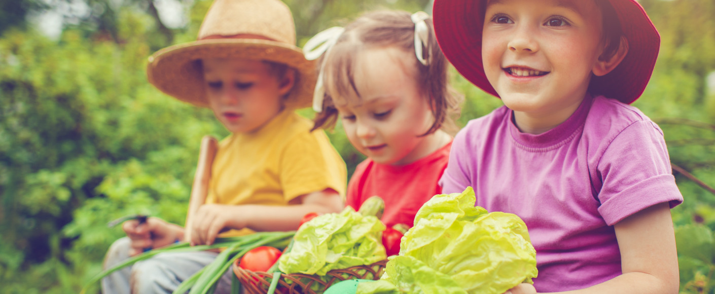 Kids in Garden