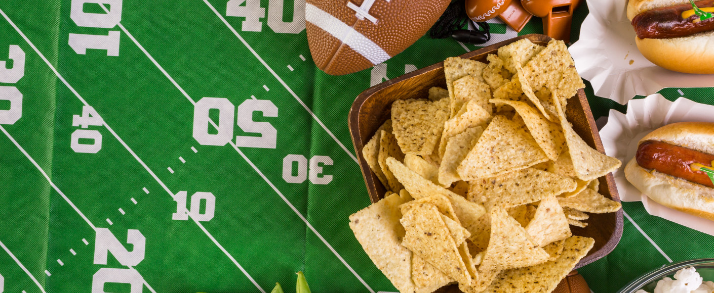 Super Bowl party spread
