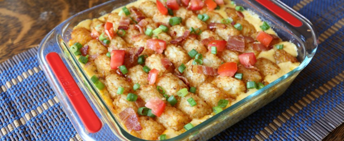 Bacon Cheeseburger Tater Tot Casserole Recipe