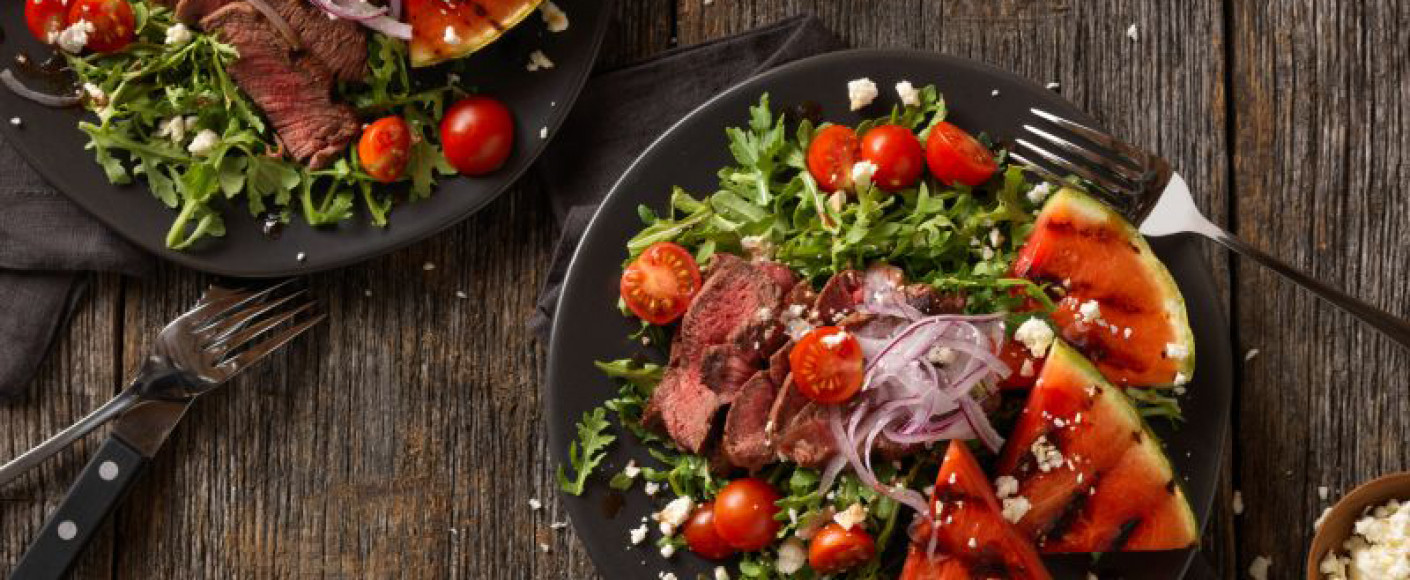 Steak and Watermelon Salad