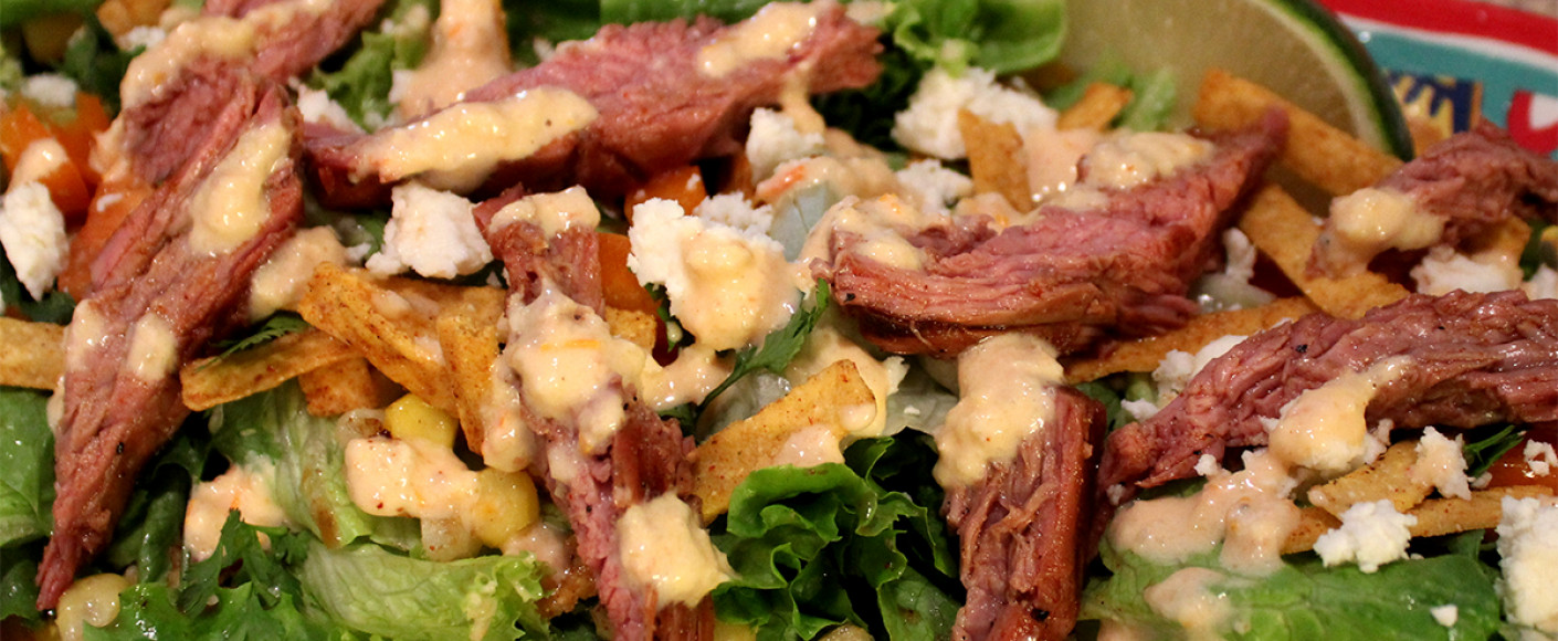 Recipe Grilled Corn-Fed Beef Salad