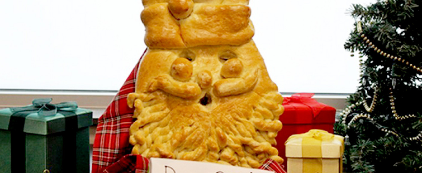 wheat recipe smiling santa bread