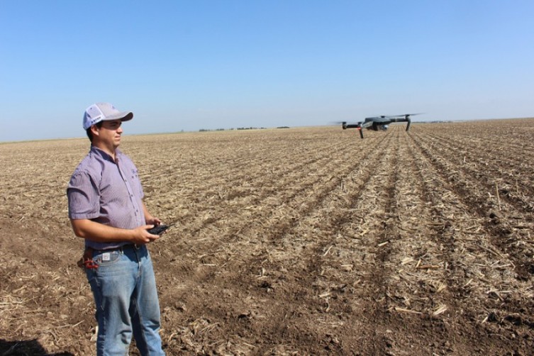 Farmer with Drone