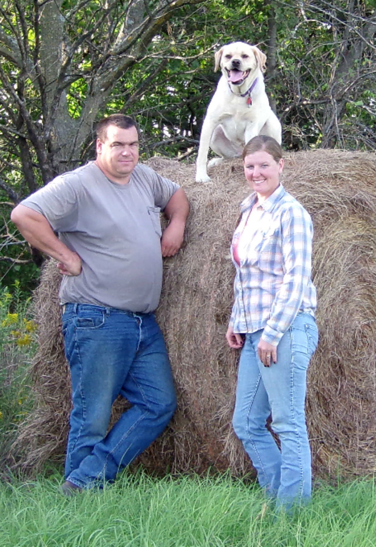 Oran and Amanda Taylor, owners of OAT Livestock in Kansas