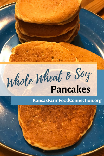 Whole wheat soy pancakes recipe Pinterest