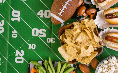 Super Bowl party spread