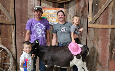 Heim dairy farm family in Kansas