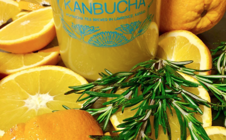Kombucha Made in Lawrence Kansas - Rosemary Orange