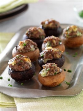 Recipe Beef and Blue Cheese Stuffed Mushrooms