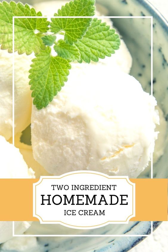 Two Ingredient Homemade Ice Cream Kansas Farm Food